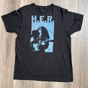 H.E.R. Guitar T-Shirt Size Large